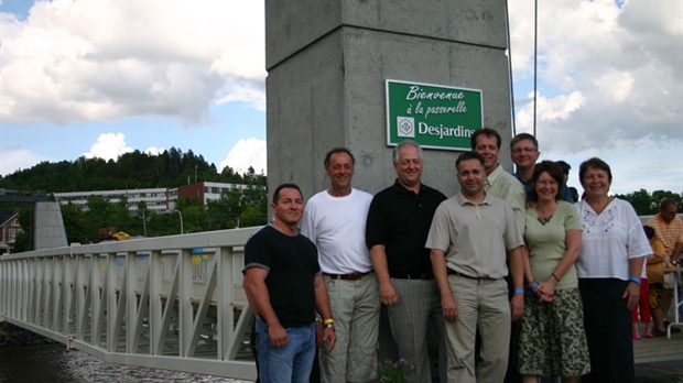 Beauceville inaugure la passerelle Desjardins