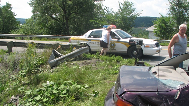 Accident spectaculaire samedi midi sur la 173