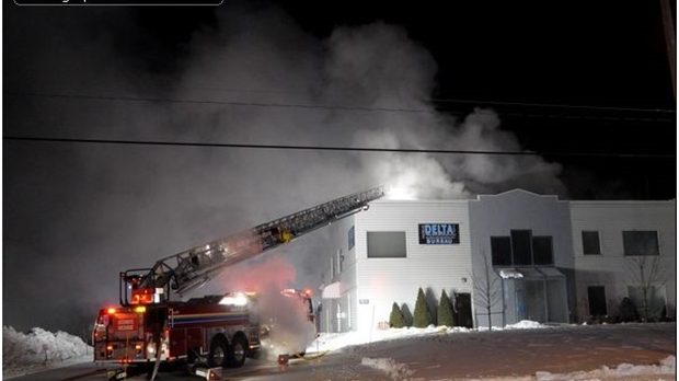 Un feu majeur chez Poutrelles Delta de Sainte-Marie