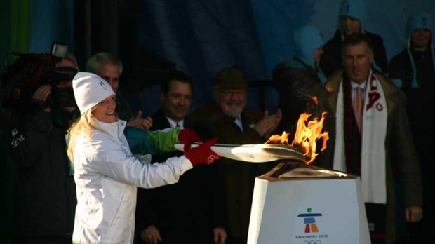 Un passage historique de la flamme en Beauce