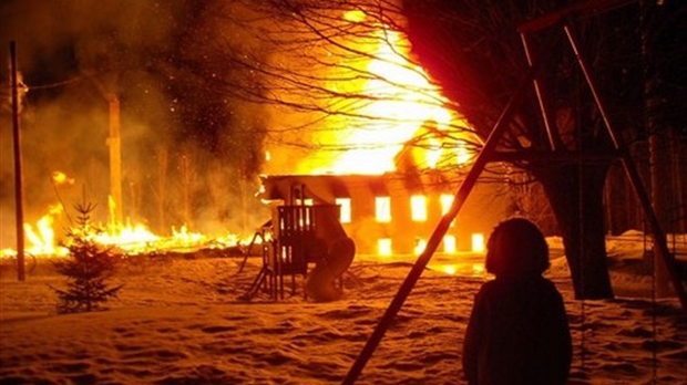 Le 14 février 2009, l'église de Saint-Philibert était la proie des flammes