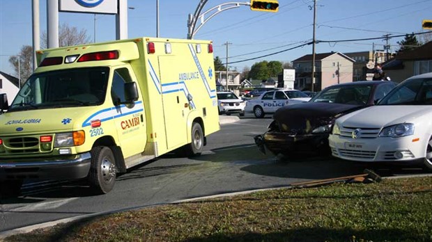 Un accident fait deux blessés ce matin à Saint-Georges