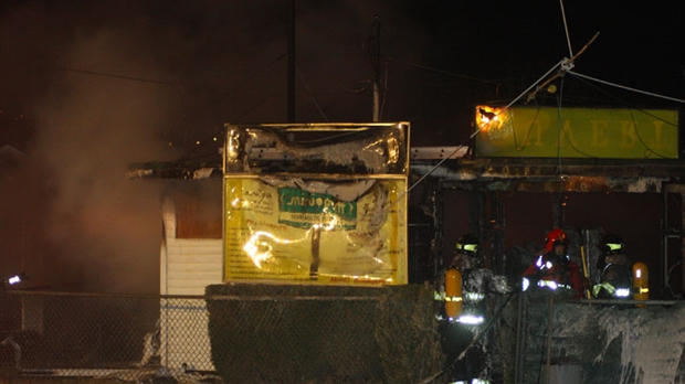 Le mini-putt détruit par les flammes à Saint-Georges