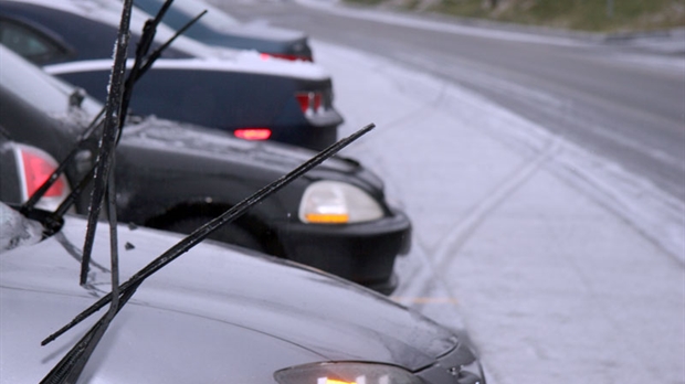 Les conditions routières difficiles ce matin