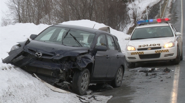 Un accident fait deux blessés mineurs à Saint-Benoît-Labre