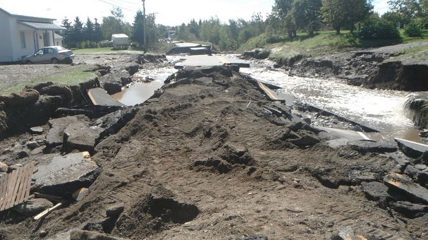 La tempête tropicale Irene a causé des dommages importants dans le secteur de Tring-Jonction, Saint-Jules, Saint-Joseph-des-Érables et Saint-Frédéric