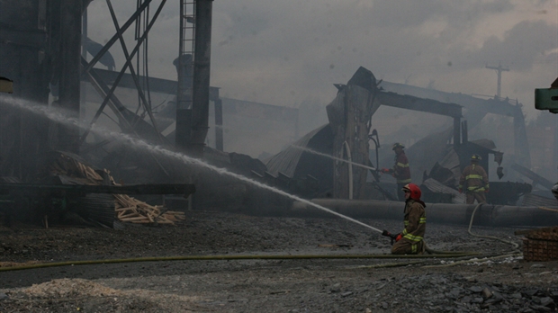 Incendie à l'Usine Sartigan de Saint-Honoré