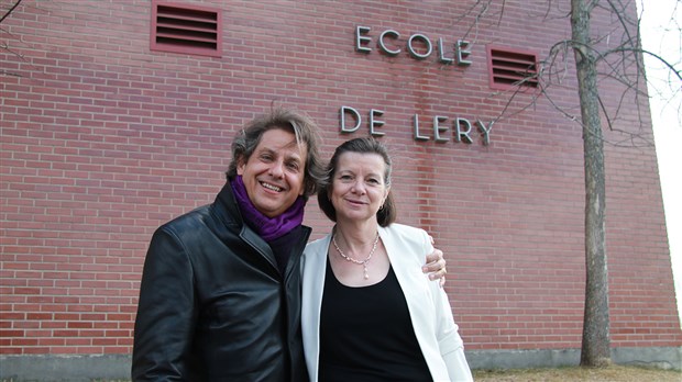 Alain Lefèvre visite l’École de Léry de Beauceville