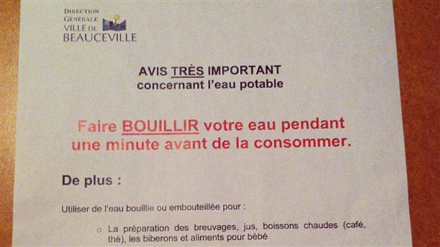 Avis d’ébullition à Beauceville : la cause encore inconnue