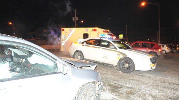 Collision frontale sur le boulevard Lacroix à Saint-Georges