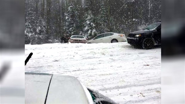 Carambolage sur l'autoroute 73 en raison des conditions météorologiques