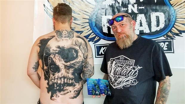 Un tatoueur de la Beauce récompensé à Ottawa pour une oeuvre sur un dos