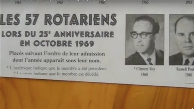 Normand DeLessard présente des souvenirs du Club Rotary en 1971