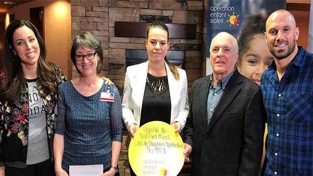 Opération Enfant Soleil remet 35 283 $ à des hôpitaux et organismes de la région