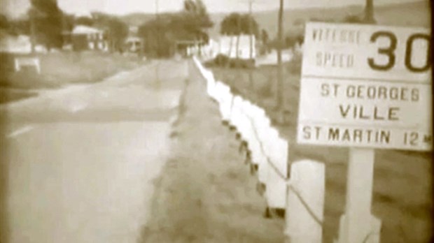 Normand DeLessard présente la Visite de la Beauce des Bérets blancs en 1955 