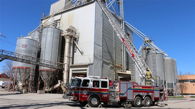 Incendie à l’usine des Aliments Breton