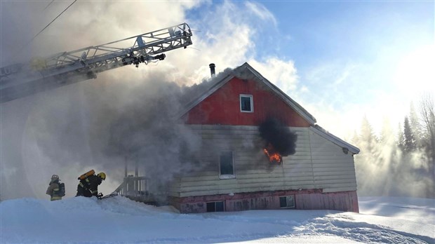 Feu de résidence à Saint-Benjamin