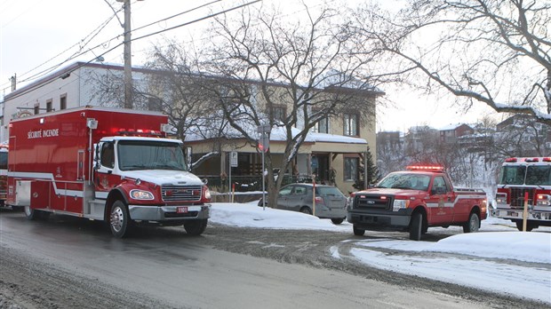 Feu de four dans un restaurant