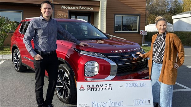 Beauce Mitsubishi fait un don de 1 000$ à Moisson Beauce