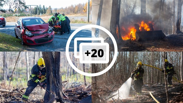 Un tracteur de ferme détruit par le feu