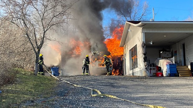 Feu à Beauceville