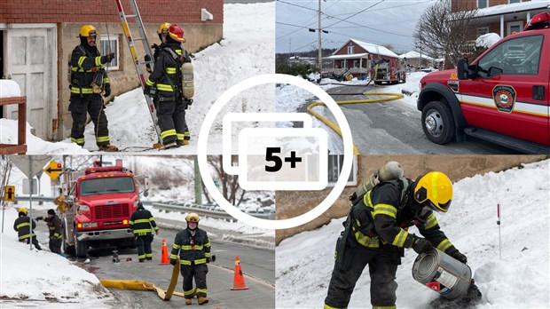 Feu de cheminée à Beauceville