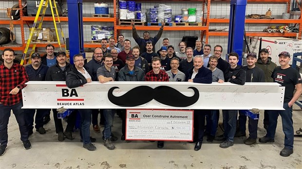 Beauce Atlas récolte 1 500$ dans le cadre du Movember