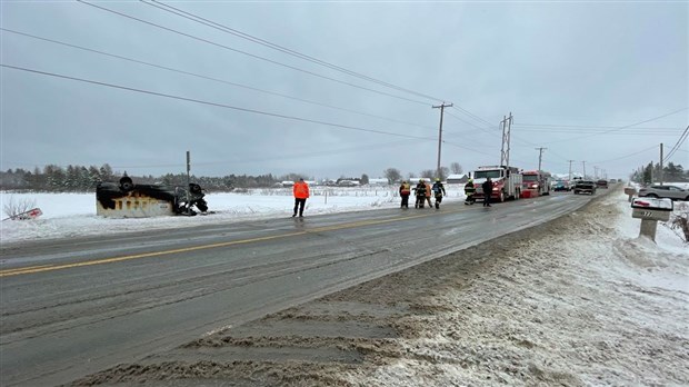 Accident sur la route 108 à La Guadeloupe