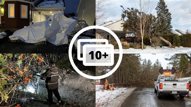 La tempête a fait des dégâts en Beauce