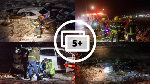 Voitures dans la rivière Chaudière : le conducteur en état d’ébriété