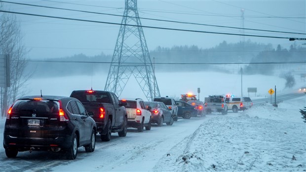 Le mauvais temps en Beauce force la fermeture de certaines routes