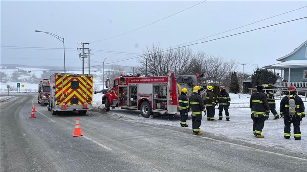 Feu de cheminée à Beauceville