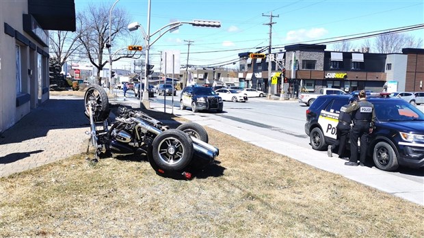 Une motocycliste blessée à Saint-Georges