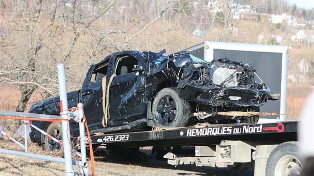 Personne à bord de la camionnette repêchée à Beauceville