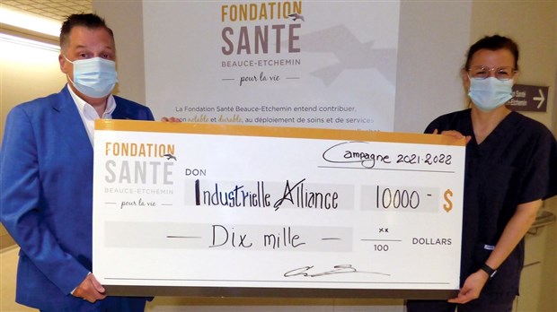 Industrielle Alliance fait un don de 10 000 $ à la Fondation Santé Beauce-Etchemin