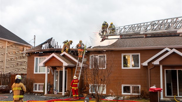 Deux familles prises en charge par la Croix rouge après l'incendie de leur résidence