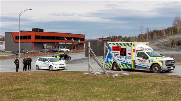 Saint-Georges: un accident s'est produit à la sortie de Walmart