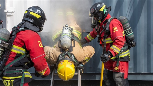 Les services incendies de la Beauce s’entraînent