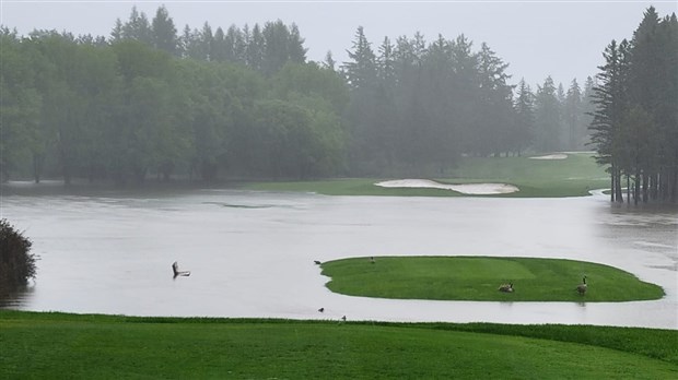 Les fortes pluies font des dégâts en Beauce