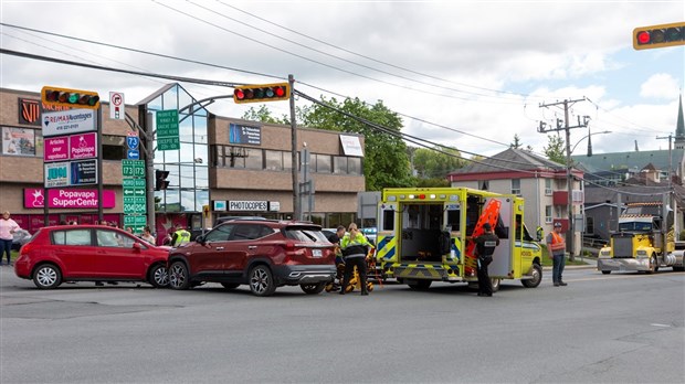 Une collision entre deux véhicules à Saint-Georges