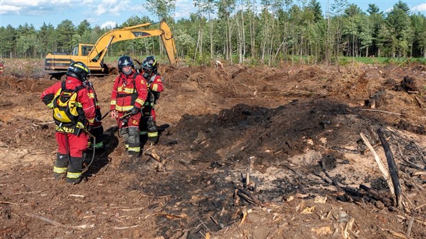 Feu de broussailles et accidents de la route en Nouvelle-Beauce samedi