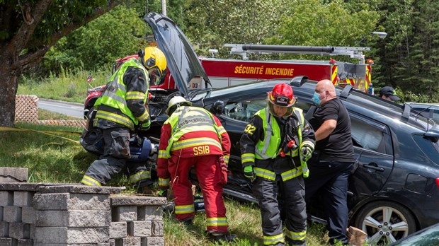 Une collision entre deux véhicules à Beauceville