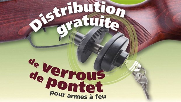 Distribution gratuite de verrous de pontet pour sécuriser les armes à feu