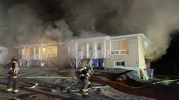 Feu de logements à Beauceville