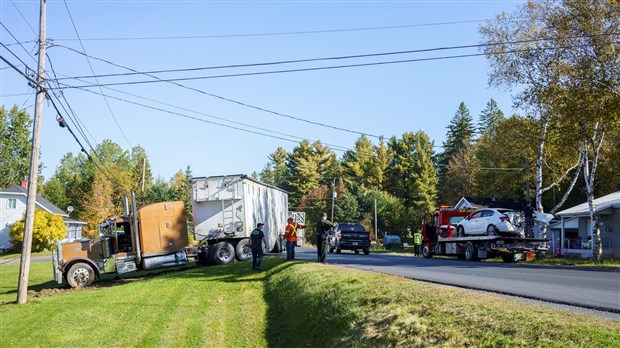 Collision sur la route 204 à Saint-Georges