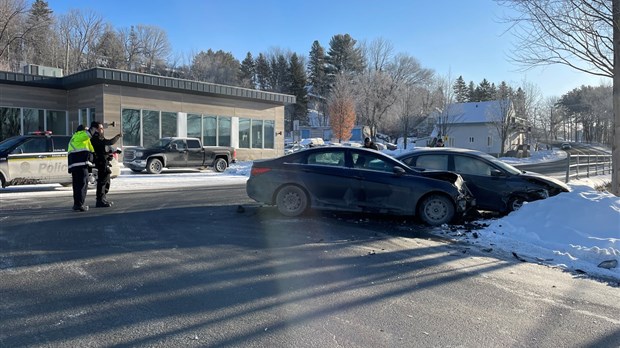 Collision entre deux véhicules à Saint-Georges