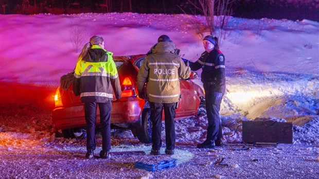 Un jeune conducteur fait une sortie de route à Beauceville