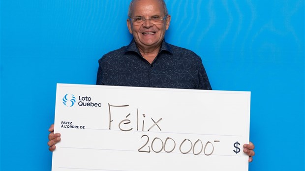 Félix Roy remporte 200 000$ grâce à un billet de loterie acheté à Saint-Georges