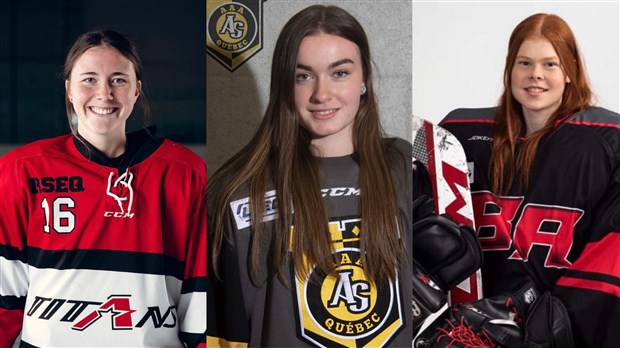 Trois Beauceronnes sélectionnées dans l'équipe de hockey Québec M18