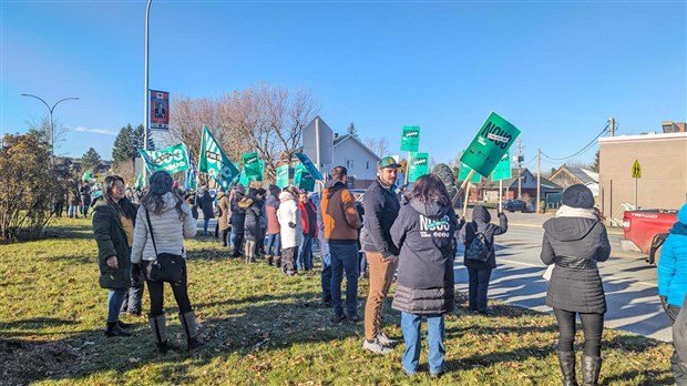 Les travailleurs du secteur public manifestent à Saint-Georges